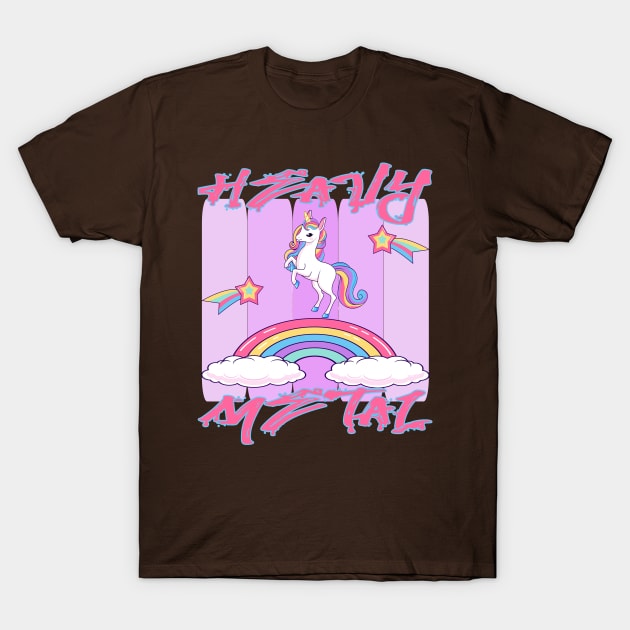 Heavy Metal Unicorns T-Shirt by BEAUTIFUL WORDSMITH